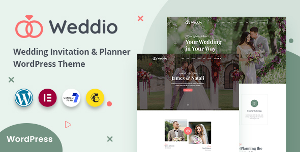 [Download] Weddio – Wedding Invitation and Planner WordPress Theme 