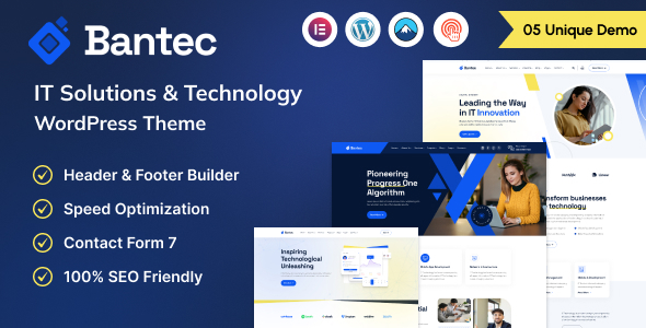 Nulled Bantec – IT Solutions & Technology WordPress Theme free download