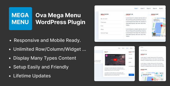 [Download] Ova Mega Menu WordPress Plugin 