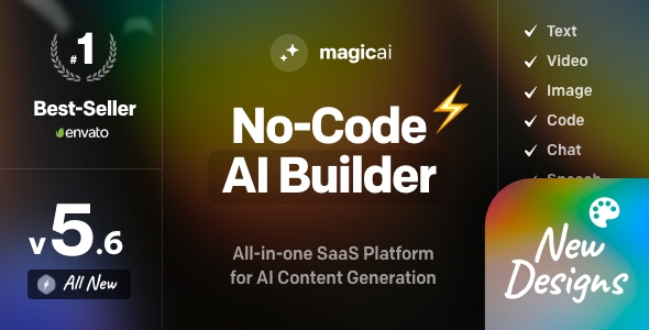 [Download] MagicAI – OpenAI Content, Text, Image, Video, Chat, Voice, and Code Generator as SaaS 
