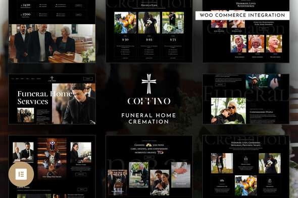 [Download] Coffino – Funeral Home Services & Cremation Elementor Pro Template Kit 