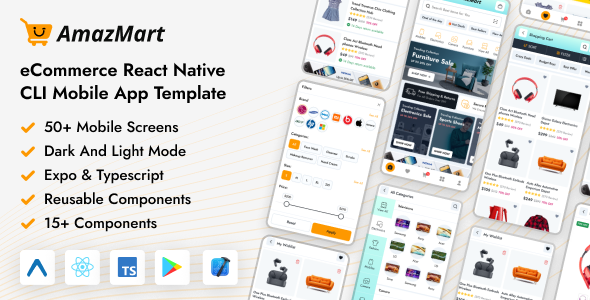 Nulled AmazMart – React Native Expo eCommerce Mobile App Template free download
