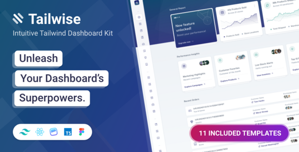 Nulled Tailwise – React Typecript Admin Dashboard Template free download