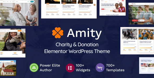[Download] Amity – Charity & Donation Elementor WordPress Theme 