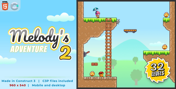 Nulled Melody’s Adventure 2 – HTML5 Platform game free download