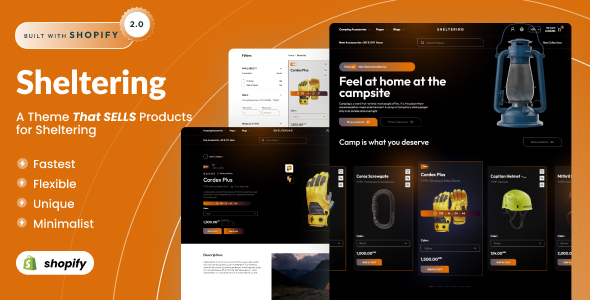 [Download] Sheltering – Outdoor Camping & Trekking Shopify Theme OS 2.0 
