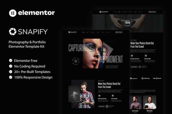 [Download] Snapify – Photography & Portfolio Elementor Template Kit 