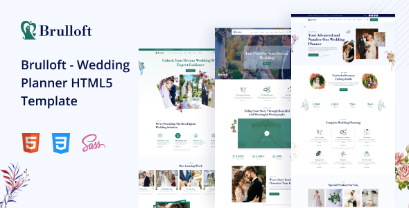 Nulled Brulloft – Wedding Planner HTML5 Template free download