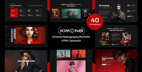 Nulled Kimono – Photography Portfolio HTML Template free download
