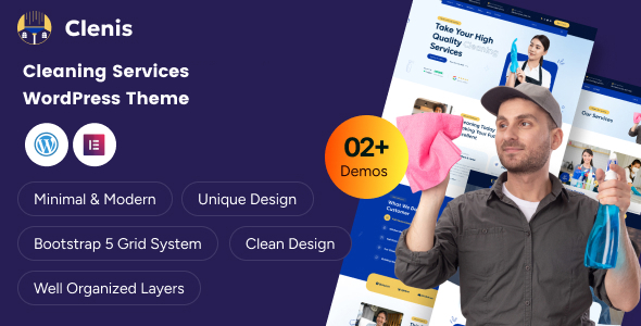 [Download] Clenis – Cleaning Services WordPress Theme 