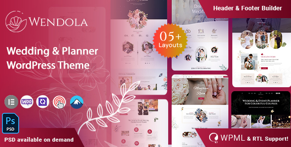 [Download] Wendola –  Wedding & Planner WordPress Theme 