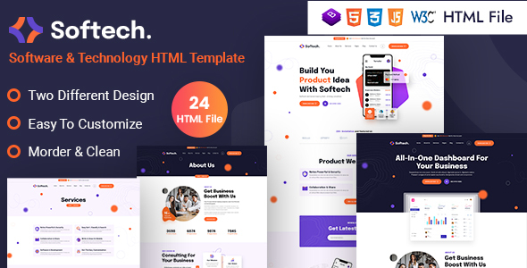 Nulled Softech – Software & Technology HTML Template free download