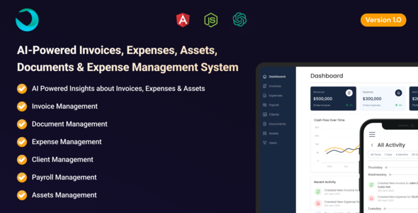 Nulled AI-Powered Invoices | Billing | Expenses | Assets | Documents | Payroll | Clients Management System free download