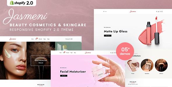 [Download] Jasmeni – Beauty Cosmetics & Skincare Shopify 2.0 Theme 
