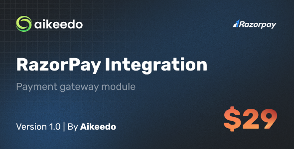 [Download] Razorpay Payment Gateway – Aikeedo Plugin 