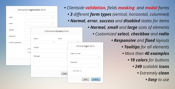 Download Pure CSS3 Forms Set + Validation and Masking Nulled 