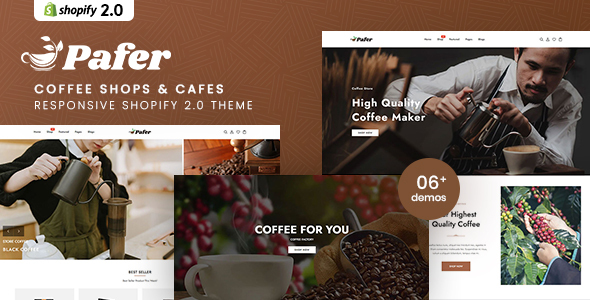 Nulled Pafer – Coffee Shops & Cafes Shopify 2.0 Theme free download