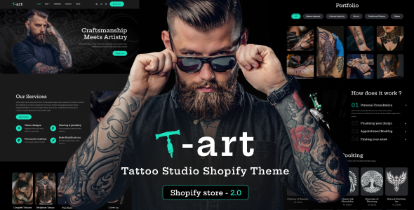 [Download] T Aart – Tattoo Shopify Theme 