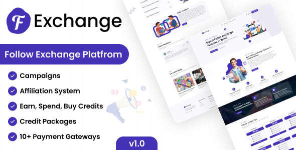Nulled FExchange – Follow Exchange Platform free download