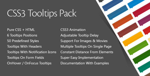 Download CSS3 Tooltips Pack Nulled 