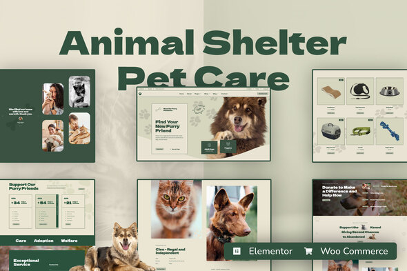 [Download] Kenneli – Animal Shelter & Pet Care Elementor Pro Template Kit 