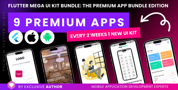 Nulled Flutter Mega UI Kit Bundle: The Premium App Bundle Edition | Flutter UI Bundle templates free download