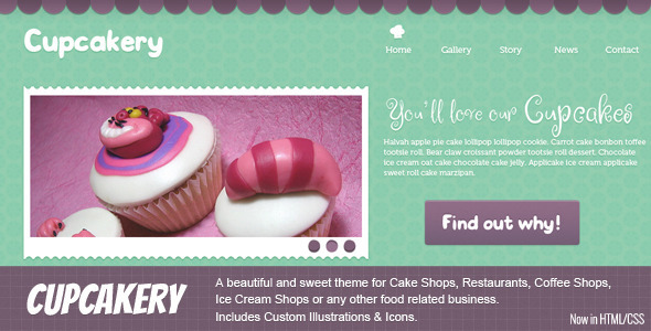 Download Cupcakery HTML Nulled 
