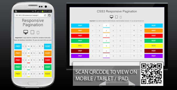 Download CSS3 Responsive Pagination Nulled 