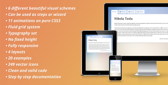 Download Pure CSS3 Tabs Nulled 