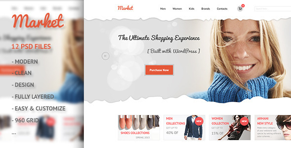 Download Market – eCommerce, Retail, Shopping PSD  Nulled 
