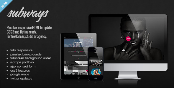 Download Subways – Onepage Retina Parallax Template Nulled 