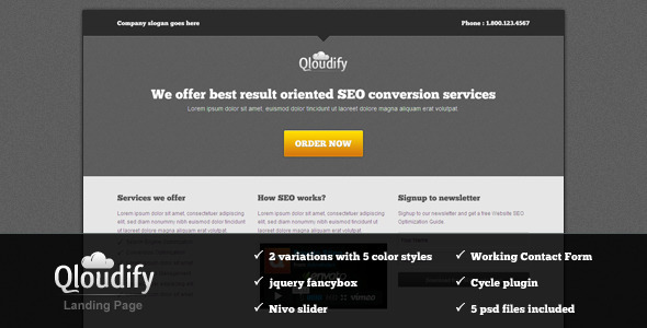 Download Qloudify Business Landing Page Nulled 