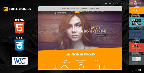 Download Parasponsive HTML5 / CSS3 Nulled 