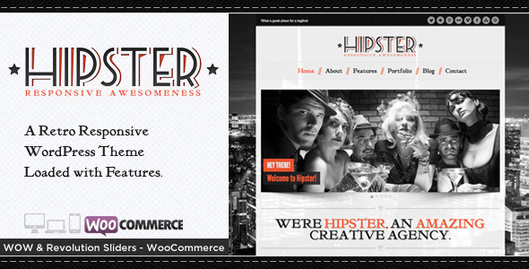 Download Hipster – Retro Responsive WordPress Theme Nulled 