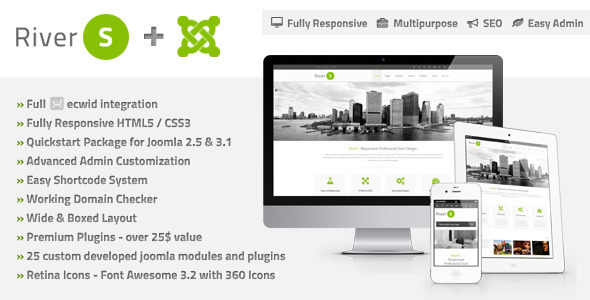 Download RiverS Responsive Multi-Purpose Joomla Template Nulled 