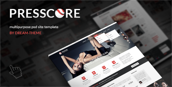 Download PressCore: multipurpose PSD template Nulled 