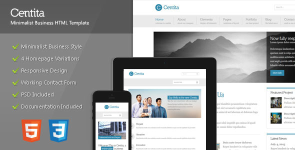 Download Centita – Minimalist Business Template Nulled 