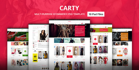 Download Carty – Premium eCommerce PSD Template Nulled 