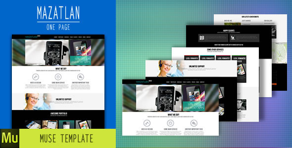 Download Mazatlan – One Page Muse Template Nulled 