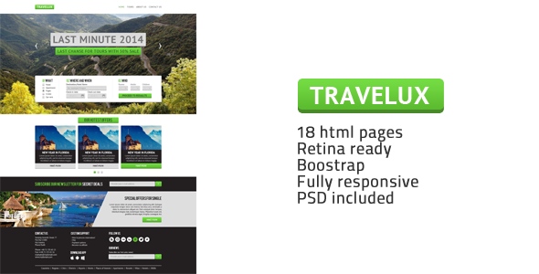 Download Travelux – Template for Travel or Hotel Business Nulled 