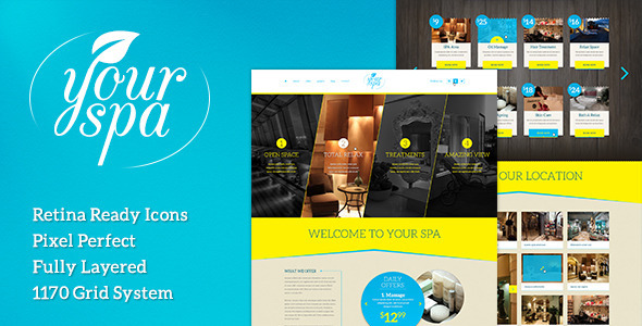 [Download] Your Spa – Health/Beauty One Page PSD Template 