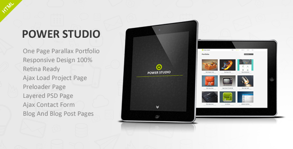 Download Power Studio – One Page Parallax Portfolio Nulled 