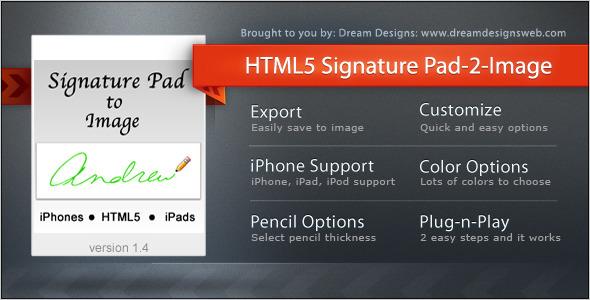 Download HTML5 Signature Pad to Image Nulled 