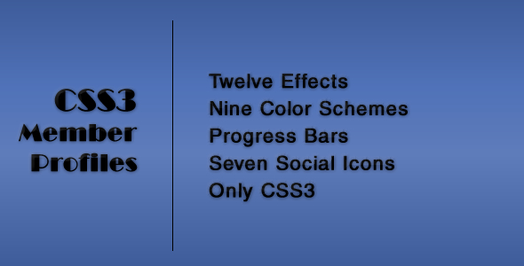 Download CSS3 Member Profiles with Animated Progress Bars Nulled 
