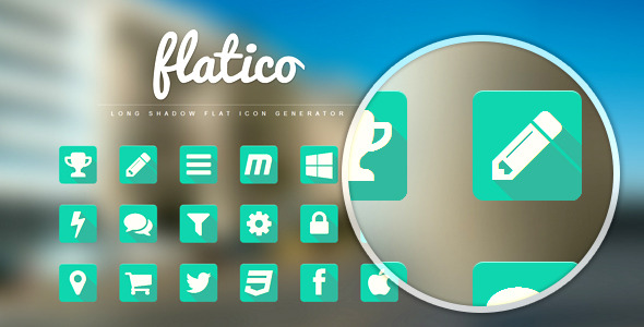 Download FlatIco – Long Shadow Flat Icon Generator Nulled 