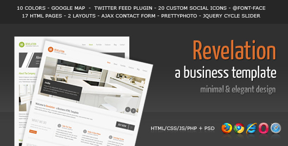 Download Revelation – Elegant and Minimal Business Template Nulled 