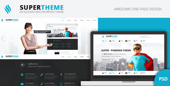 Download Super | Onepage PSD Design Nulled 