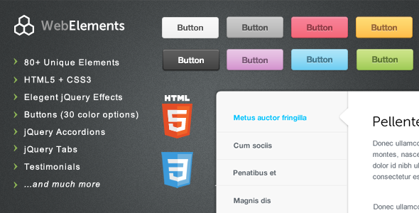 Download Web Elements – Buttons, Tabs, UI Nulled 