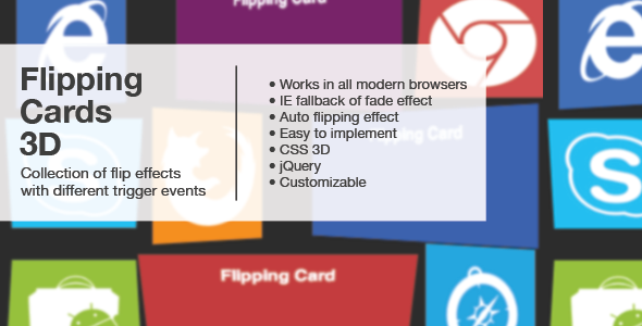 Download Flipping Cards 3D with jQuery/CSS3 Nulled 
