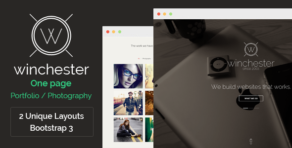Download Winchester – One page parallax template Nulled 